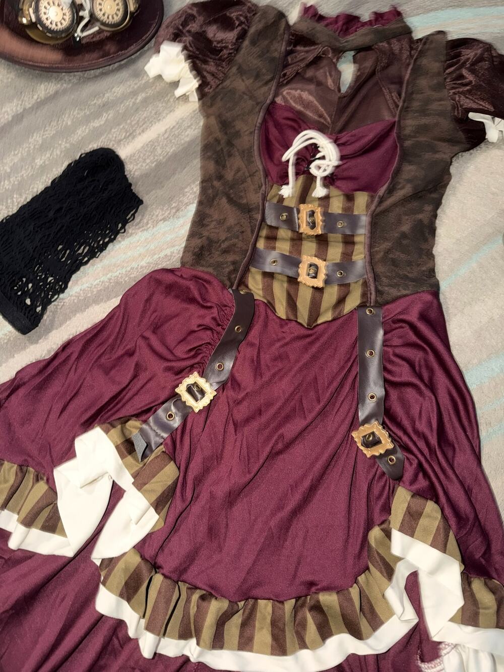 California Costumes Steampunk Girl / Lady Costume Medium 8-10 & EXTRAS